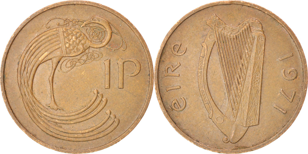 1 penny 1971 ireland