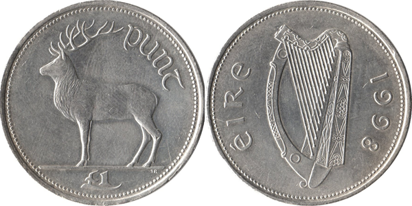 1 Punt 1990-2000 - Ireland Coins