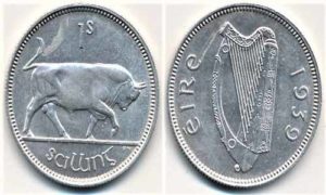1939 1 silver shilling ireland coins