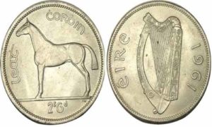 Bag 12 X 1960s Irish Coins Half Penny To Half Crown NICE CIRCULATED Ireland 