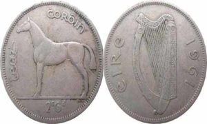 1961 mule half crown 2s6d ireland coins
