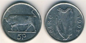 five pence ireland 1995