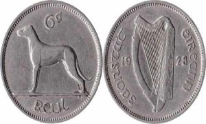 ireland coins 1928 irish free state 6 pence coin