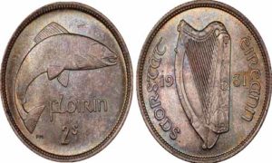 ireland coins 1931 irish free state Irish florin coin