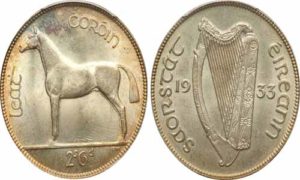 ireland coins 1933 irish free state half crown 2s6d coin