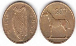 20 pence 1985 valuable irish coins