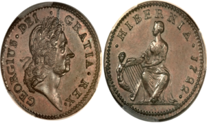 Hibernia Half Penny 1722
